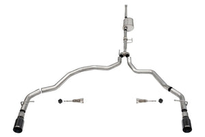 Corsa 2021-2025 Ford F-150 SuperCrew/6.5in Bed 3.5L V6 Sport Cat-Back Dual Rear Exit-Black PVD