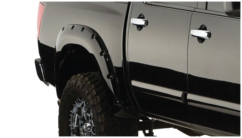 Husky Liners 04-15 Nissan Titan (w/ Lock Box) Pocket Style Fender Flares 4pc - Black