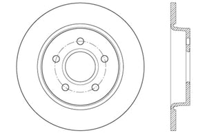 StopTech 12-15 Ford Focus w/ Rear Disc Brakes Rear Right Slotted & Drilled Rotor