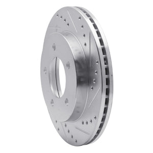 R1 97-04 Ford F-150 4WD Front Right Drilled & Slotted Silver Brake Rotor