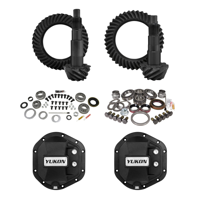 Yukon Gear Jeep JK Stage 2 Re-Gear Kit w/ Covers for Dana 44 5.38 Ratio 24 Spline