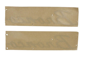 Ford Racing 21-23 Bronco Script Fender Badge - Silver