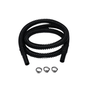 DeatschWerks Convoluted Tubing 1000mm Length x 8mm ID Side 1 x 8mm ID Side 2 - Black