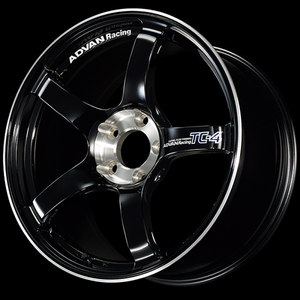 Advan TC-4 SE 18x8.5 / +37 Offset / 5x114.3 / 73mm Bore / Racing Gloss Black and Diamond Cut