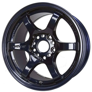 Gram Lights 57DR 15x8.0 +35 5x114.3 Dark Blue Wheel