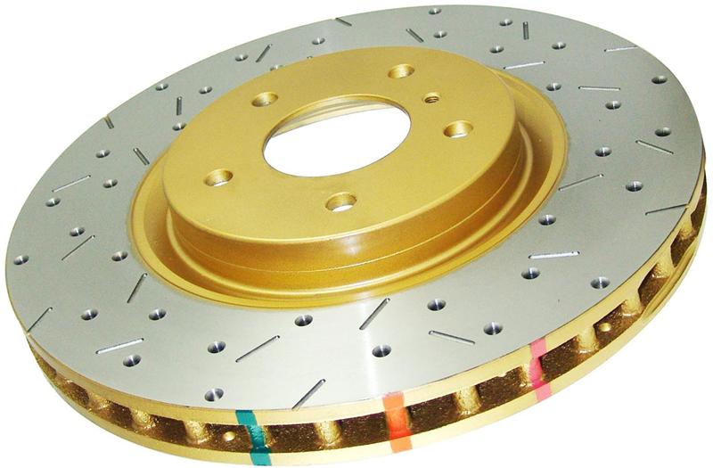 DBA 2012 Toyota 4Runner/11-12 FJ Cruiser Front Drilled and Slotted 4000 Series Rotor