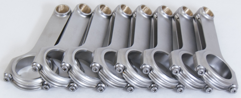 Eagle Chevrolet Big Block 6.660in Length ARP 2000 Bolts Forged 4340 Steel H-Beam Rods - Set of 8