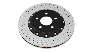 DBA 22-23 Hyundai Kona N Front 5000 Series 2-Piece Drilled Rotor w/Black Hat