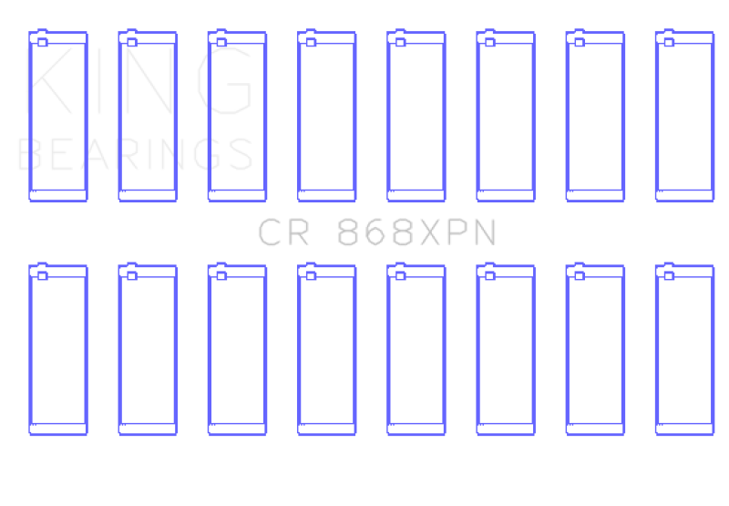 King Engine Bearings Ford Prod V8 4.6L/5.4L Performance Rod Bearing Set - Size STD