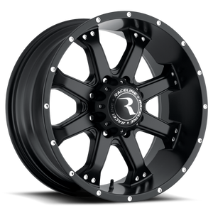 Raceline 991B Assault 20x9in / 5x139.7 BP / 18mm Offset / 106.5mm Bore - Satin Black Wheel