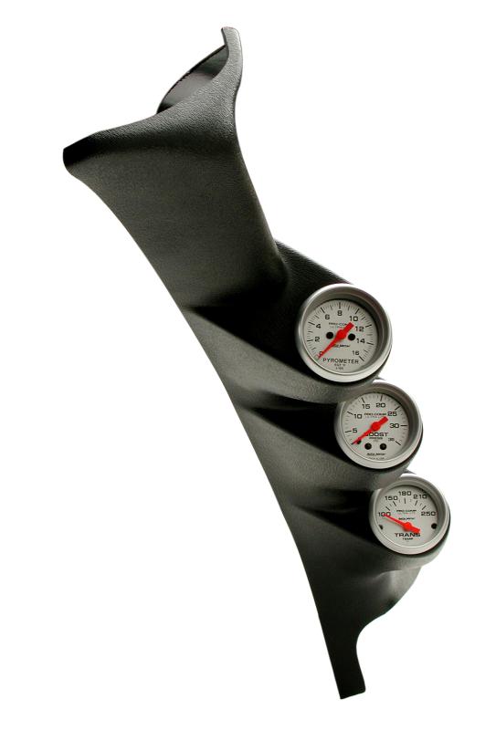 Autometer 99-07 Ford Powerstroke/SD Black Dual Pillar Ultra-Lite Gauge Kit