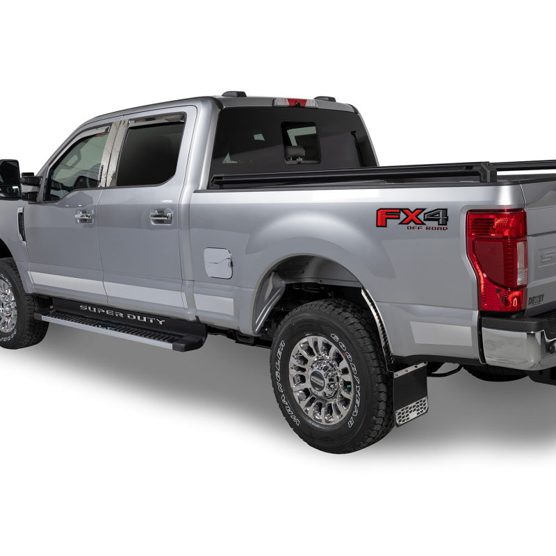 Putco 17-20 Ford SuperDuty SuperCrew - 6.5ft Bed Stainless Steel Rocker Panels