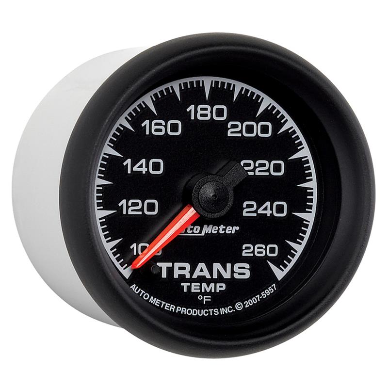 Autometer ES 52.4mm Full Sweep Electronic 100-260 Degree F Transmission Temperature Gauge
