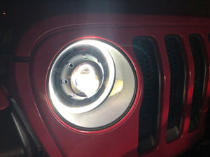 Oracle Oculus Bi-LED Projector Headlights for Jeep JL/Gladiator JT - Matte Blk - 5500K