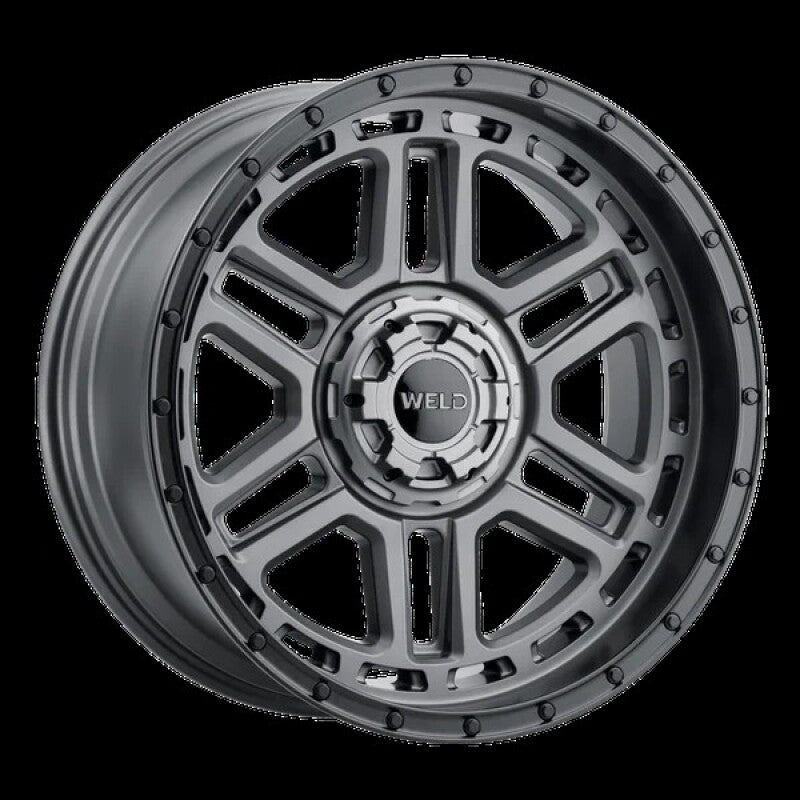 Weld Off-Road Crux 20x10in / 5x127 BP / ET -18 / 87.1mm Bore - Satin Gunmetal / Satin Black Wheel