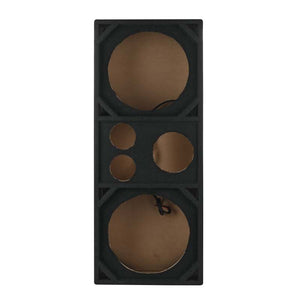 DS18 Ported Enclosure 2x 12in Mids 2x 3.6in Tweeters & 1 x 5.7in Horn Diffuser -Black Carpet
