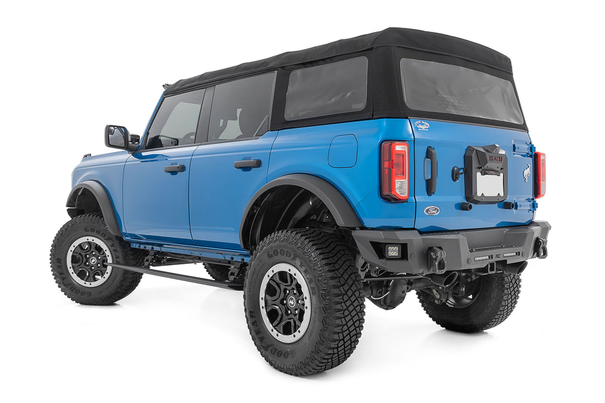 Rough Country Power Running Boards Dual Electric Motor | 4 Door | Ford Bronco 4WD (21-26)