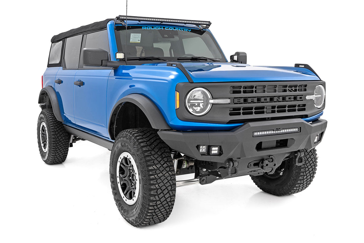 Rough Country Power Running Boards Dual Electric Motor | 4 Door | Ford Bronco 4WD (21-26)