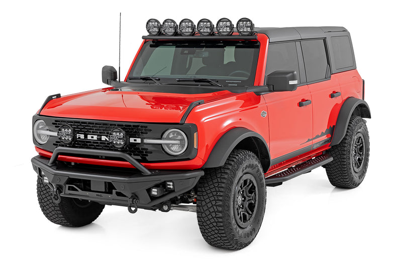 Rough Country OV2 Running Boards Side Step Bars | 4-Door | Ford Bronco 4WD (2021-2026)
