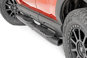 Rough Country Oval Nerf Steps Black | Ford Bronco Sport 4WD (2021-2026)