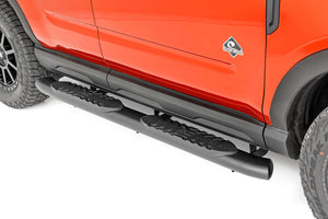 Rough Country Oval Nerf Steps Black | Ford Bronco Sport 4WD (2021-2026)