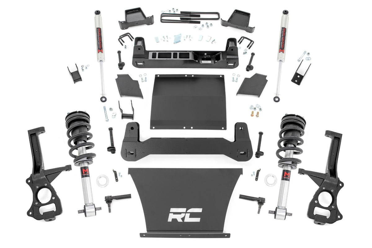 Rough Country 4 Inch Lift Kit AT4/Trailboss | Chevy/GMC 1500 2WD/4WD (19-24)/Silverado 1500 (19-24)