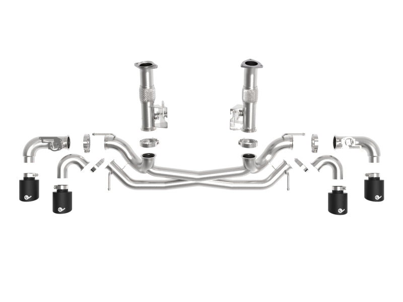 AFe MACH Force-Xp 304 Stainless Steel Cat-Back Exhaust Black 2020 Chevrolet Corvette C8