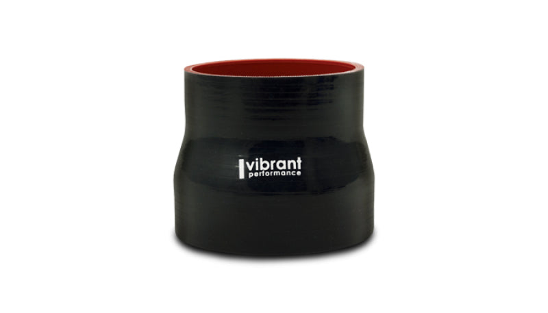 Vibrant 4 Ply Reducer Coupler 4in ID x 4.25in ID x 4.5in Long - Black