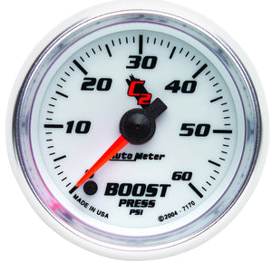 AutoMeter Gauge Boost 2-1/16in. 60PSI Digital Stepper Motor C2