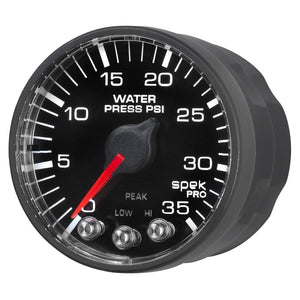 Autometer Spek-Pro 52.4mm 0-35 PSI Digital Stepper Motor Water Pressure Gauge