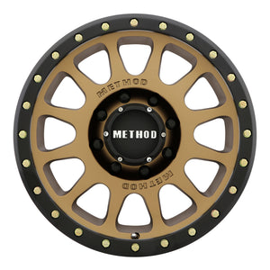 Method MR305 NV 17x8.5 0mm Offset 8x6.5 130.81mm CB Method Bronze/Black Street Loc Wheel