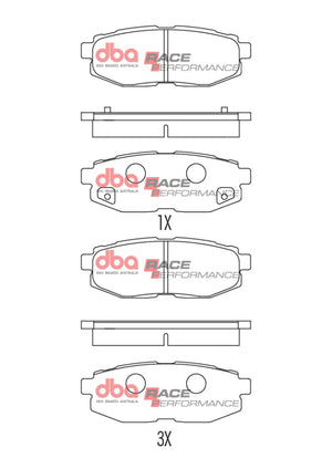 DBA 2012+ Subaru BRZ / 2012+ Toyota 86/GR 86 Rear RP Performance Brake Pads