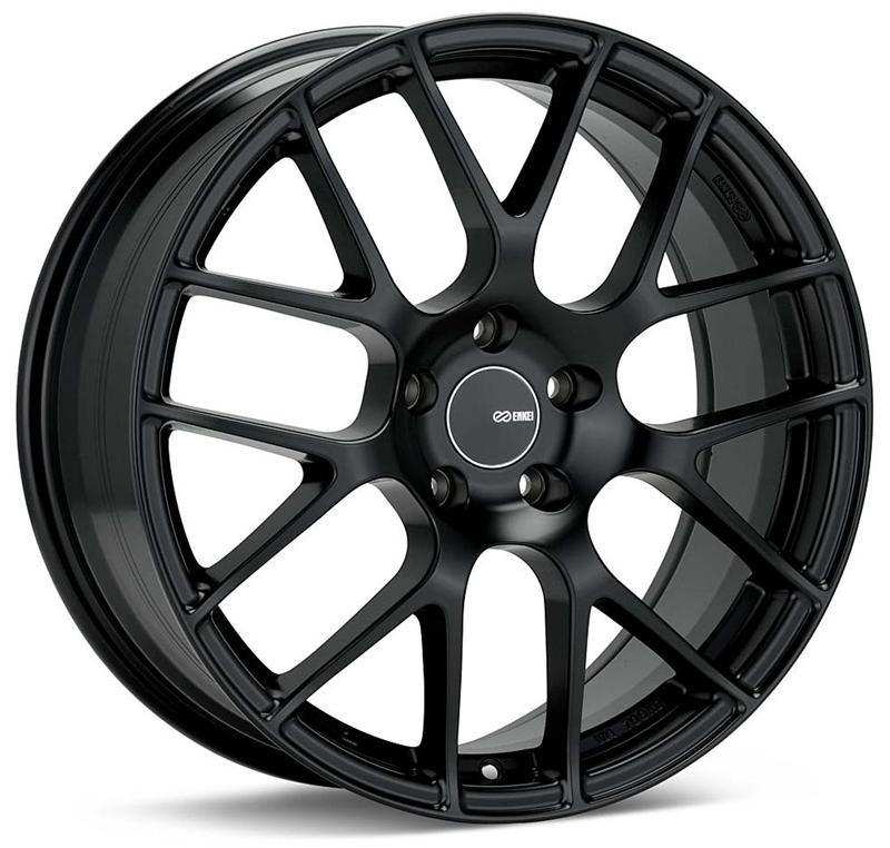 Enkei Raijin 19x9.5 35mm Offset 5x120 Bolt Pattern 72.6 Hub Bore Black Wheel