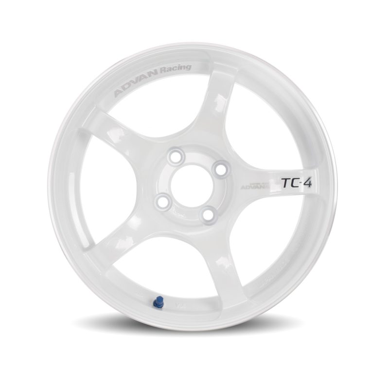 Advan TC4 16x8.0 +38 4x100 Racing White Metallic Wheel (No Ring)