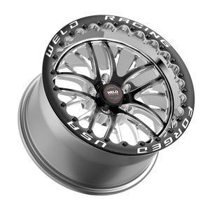 Weld S82 Beadlock 17x10/5x127/7.2 BS/3.18 HB - Black Center - Polished Shell - Black SBL Wheel