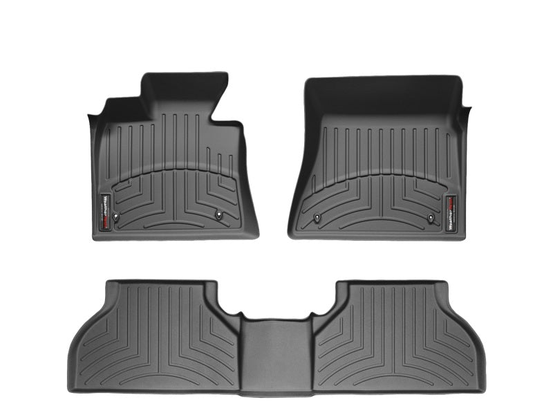 WeatherTech 09+ Ford F150 Reg/SuperCrew (w/ Heating Vents) Front and Rear FloorLiners - Black