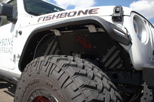 Fishbone Offroad 2018+ Jeep Wrangler JL/JLU/2020+ Gladiator JT Steel Front Fender Flares - Black