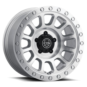 ICON Hulse 18x9 5x150 25mm Offset 6in BS Silver Machined