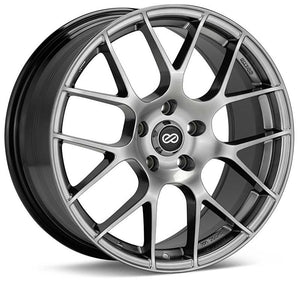 Enkei Raijin 18x8 40mm Offset 5x114.3 Bolt Pattern 72.6 Bore Dia Hyper Silver Wheel