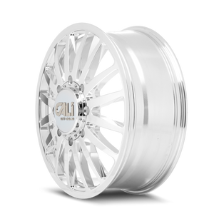 Cali Off-Road 9110D Summit Dually 22x8.25 / 8x210 BP / -232mm Offset / 154.2mm Hub Polished Wheel