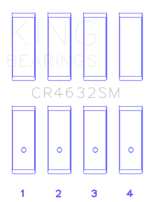 King Engine Bearings Nissan Hr15/16DE (Size +0.50mm) Connecting Rod Bearing Set