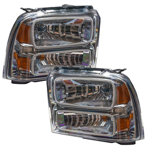 Oracle 05-07 Ford F-250/350 SMD HL - Chrome - ColorSHIFT w/o Controller