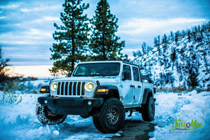Oracle Oculus Bi-LED Projector Headlights for Jeep JL/Gladiator JT - Matte Blk - 5500K