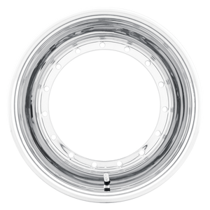 Weld Midget Direct Mount 13x7 / 5x9.75 / 3 BS - Polished Shell - Non-BL - Black Cover Wheel