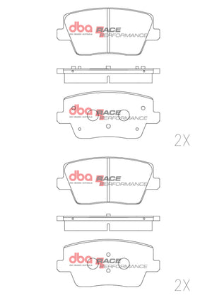 DBA 19-22 Hyundai Veloster RP Performance Rear Brake Pads