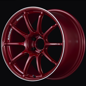Advan RSIII 18x7.5 / +48 Offset / 5x112 / 66.5mm Bore / Racing Candy Red and Ring