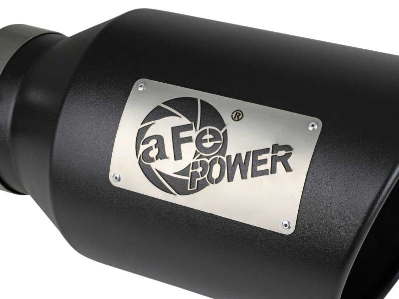 aFe Power Universal 5in Inlet 8in Outlet MACH Force-XP Clamp-On Exhaust Tip - Black
