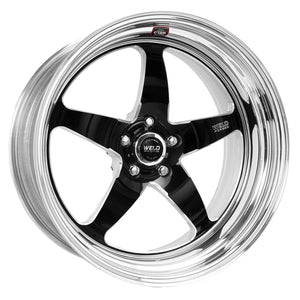 Weld S71 20x7 / 5x115mm BP / 2.3in BS Black Wheel (High Pad) - Non-Beadlock