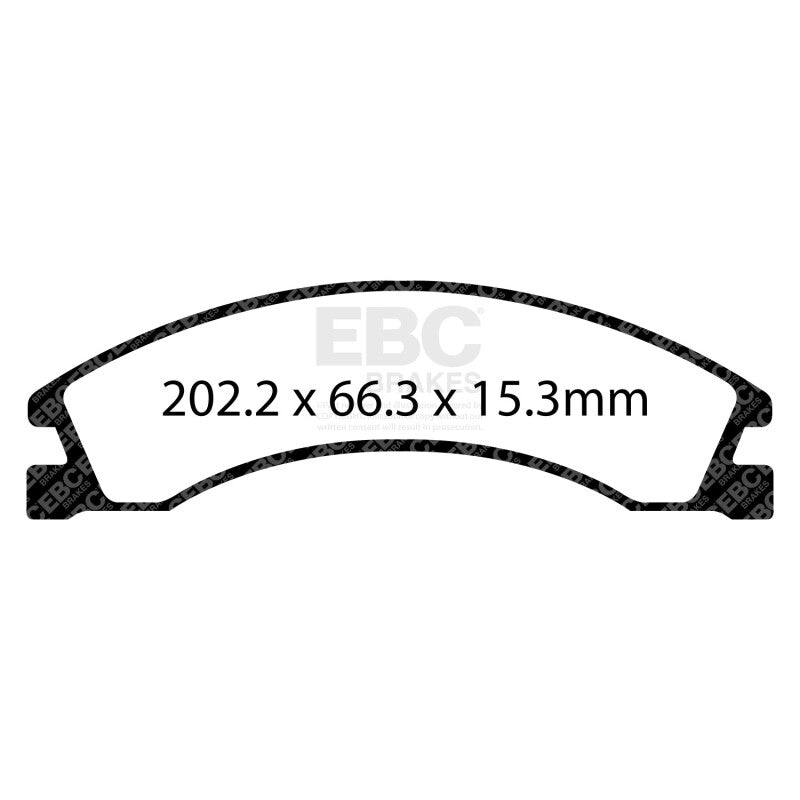 EBC 08+ Ford Econoline E150 4.6 Yellowstuff Rear Brake Pads