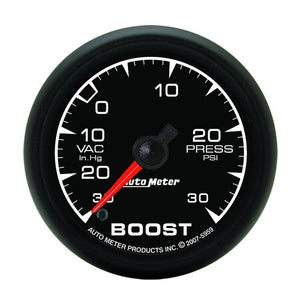 Autometer ES 52mm Full Sweep Electronic 30 In Hg-Vac/30 PSI Vacuum/Boost Gauge